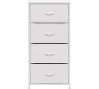 Комод Leset линкс 4 ящика, каркас белый, ящики белые 12794-8120