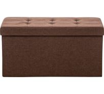 Пуф Leset леда складной с крышкой, лен коричневый 12867-9264