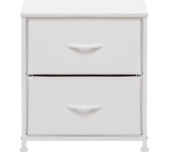 Комод Leset линкс 2 ящика, каркас белый, ящики белые 12791-8090