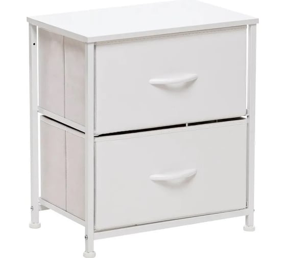 Комод Leset линкс 2 ящика, каркас белый, ящики белые 12791-8090