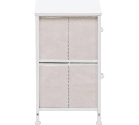 Комод Leset линкс 2 ящика, каркас белый, ящики белые 12791-8090