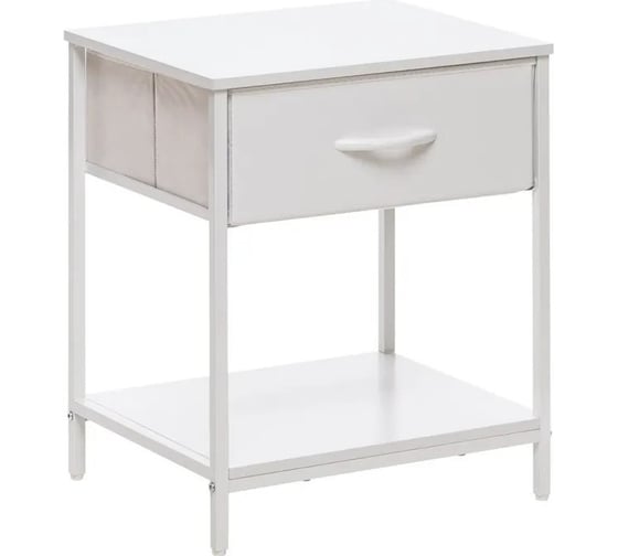Комод Leset линкс с ящиком и полкой, каркас белый, ящики белые 12792-8106