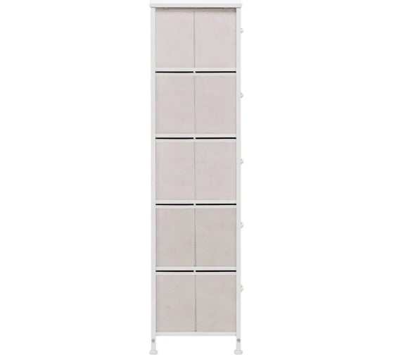 Комод Leset линкс 5 ящиков, каркас белый, ящики белые 12797-8151