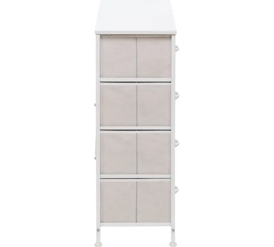 Комод Leset линкс 8 ящиков, каркас белый, ящики белые 12796-8144