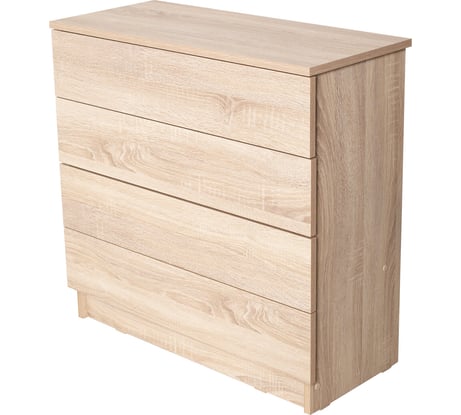 Комод BRABIX scandi cm-001, 750x330x730 мм, 4 ящика, лдсп, дуб сонома 641901