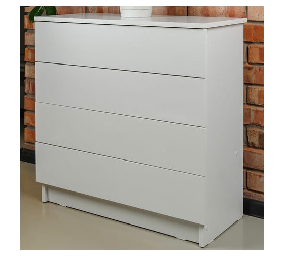 Комод BRABIX scandi cm-001, 750x330x730 мм, 4 ящика, лдсп, белый 941900 641900