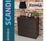 Комод BRABIX scandi cm-001, 750x330x730 мм, 4 ящика, лдсп, венге 641902 2