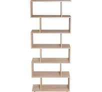 Стеллаж BRABIX scandi sh-008, 730x250x1760 мм, 6 секций, лдсп, дуб сонома 641898