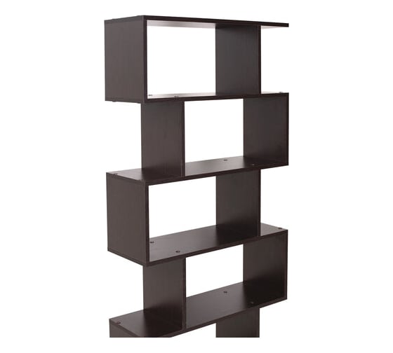 Стеллаж BRABIX scandi sh-008, 730x250x1760 мм, 6 секций, лдсп, венге 641899