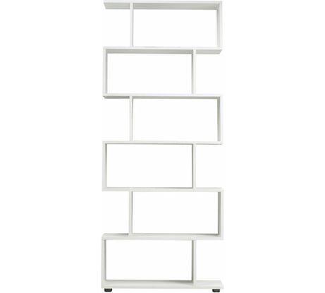 Стеллаж BRABIX scandi sh-008, 730x250x1760 мм, 6 секций, лдсп, белый 641897
