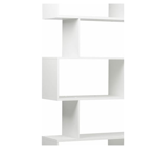 Стеллаж BRABIX scandi sh-008, 730x250x1760 мм, 6 секций, лдсп, белый 641897