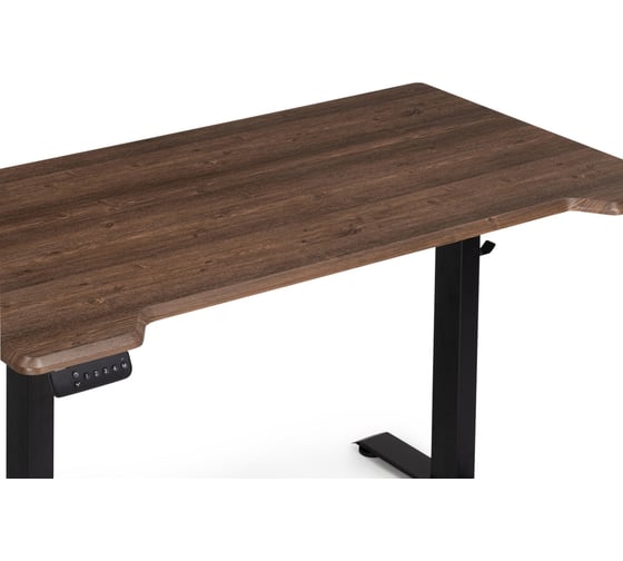 Компьютерный стол Woodville маркос с механизмом подъема 140x80x75 см орех кантри/черный 580788