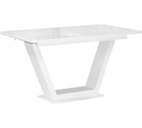 Стол Woodville иматра 140 белый/белая шагрень 517337