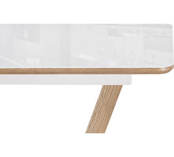 Стол Woodville иматра 140 белый/дуб вотан 511146