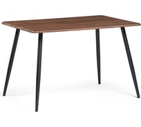 Деревянный стол Woodville кангас 120x80x77 орех кантри/черный 533164