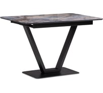 Стол Woodville стеклянный стол на тумбе бугун 120x80x77 магеллан/черный 532388