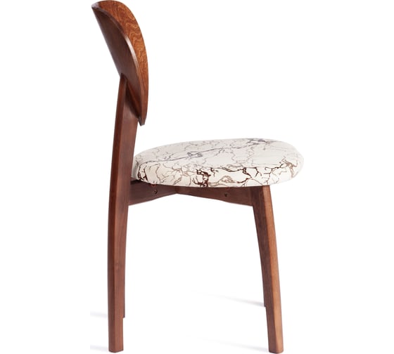 Стул Tetchair diamante мягкое сидение, бук, 42x42x85 см, коричневый, ткань крекс айвори 20081