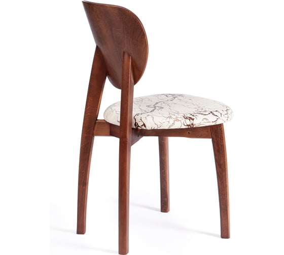 Стул Tetchair diamante мягкое сидение, бук, 42x42x85 см, коричневый, ткань крекс айвори 20081