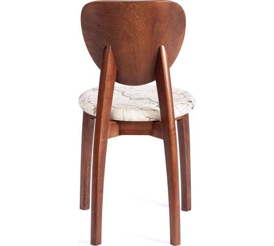 Стул Tetchair diamante мягкое сидение, бук, 42x42x85 см, коричневый, ткань крекс айвори 20081