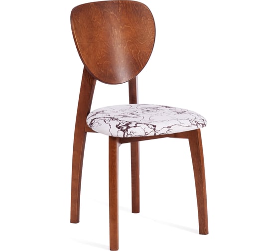 Стул Tetchair diamante мягкое сидение, бук, 42x42x85 см, коричневый, ткань крекс милк 14124