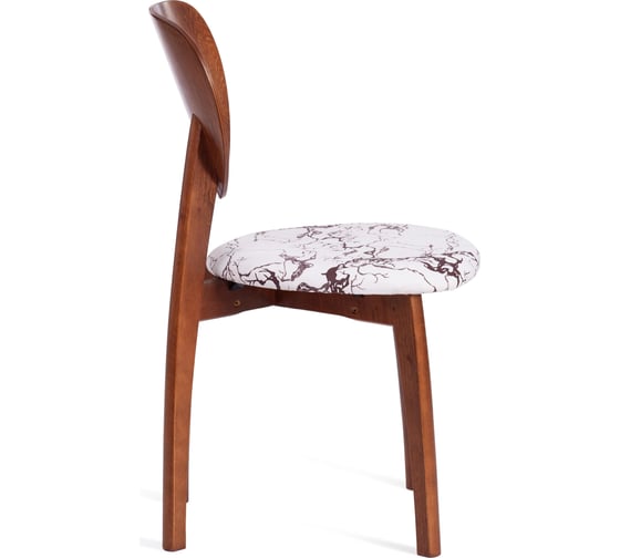 Стул Tetchair diamante мягкое сидение, бук, 42x42x85 см, коричневый, ткань крекс милк 14124