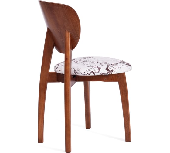 Стул Tetchair diamante мягкое сидение, бук, 42x42x85 см, коричневый, ткань крекс милк 14124