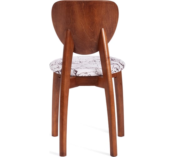 Стул Tetchair diamante мягкое сидение, бук, 42x42x85 см, коричневый, ткань крекс милк 14124