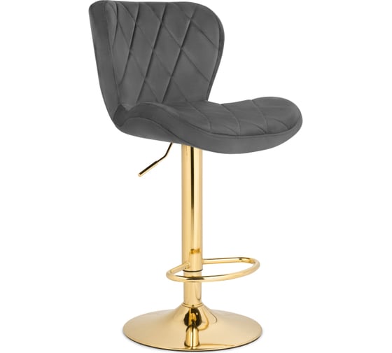 Барный стул Woodville porch dark gray/golden 15504