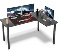Письменный стол Eureka угловой для компьютера ERK-CD-L01R-60B, Black ERK-CD-L01R-60B-V4