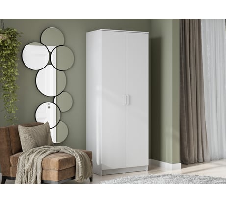 Шкаф Woodville сантори белый тексктурный 536245