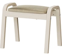 Табурет ООО ТДК Сильвия с мягким сидением, ножки - водный лак, ткань - бежевая 10000095974