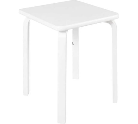 Квадратный табурет ООО ТДК FAMILY белый 10000092735
