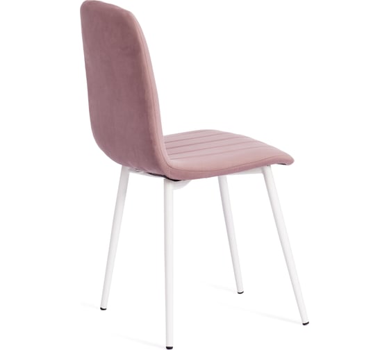 Стул Tetchair arc 4 шт., велюр/металл, 46x52x88 см, пыльно-розовый/белый 19939