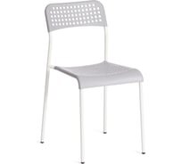 Стул Tetchair adde mod. c-049, 1 шт., металл/пластик, 39x49x78 см, grey (серый), white (белый) 19797