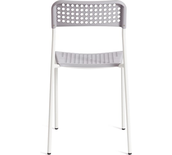 Стул Tetchair adde mod. c-049, 1 шт., металл/пластик, 39x49x78 см, grey (серый), white (белый) 19797