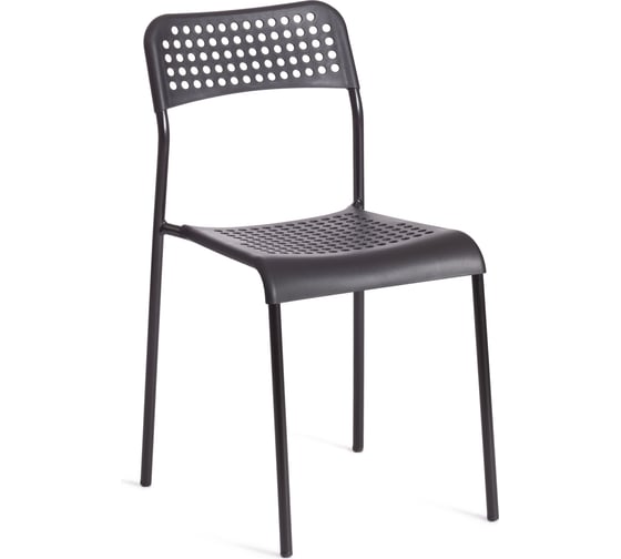 Стул Tetchair adde mod. c-049, 1 шт., металл/пластик, 39x49x78 см, black (черный) 19796