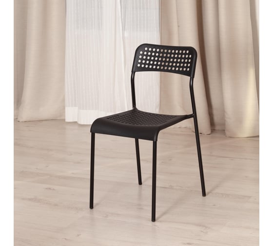 Стул Tetchair adde mod. c-049, 8 шт., металл/пластик, 39x49x78 см, black (черный) 19255