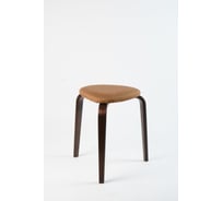 Треугольный табурет с мягким сидением ООО ТДК ножки Венге, ткань коричневая 10000093601