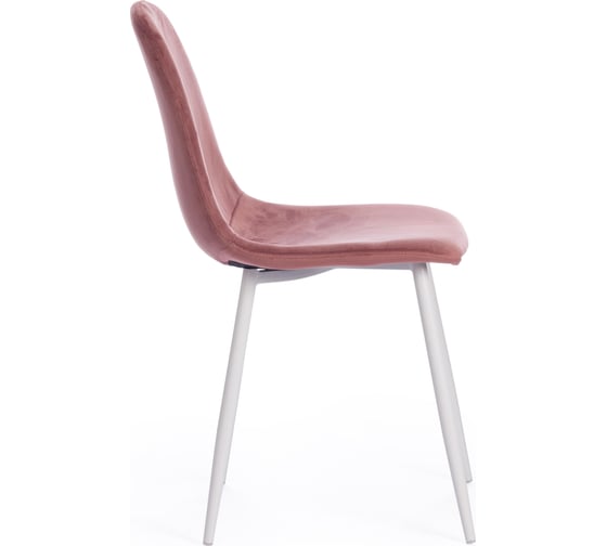 Стул Tetchair breeze (mod. 4724) вельвет/металл, 44x53x87 см, coral hlr44 / белый 19609