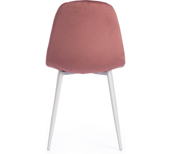 Стул Tetchair breeze (mod. 4724) вельвет/металл, 44x53x87 см, coral hlr44 / белый 19609