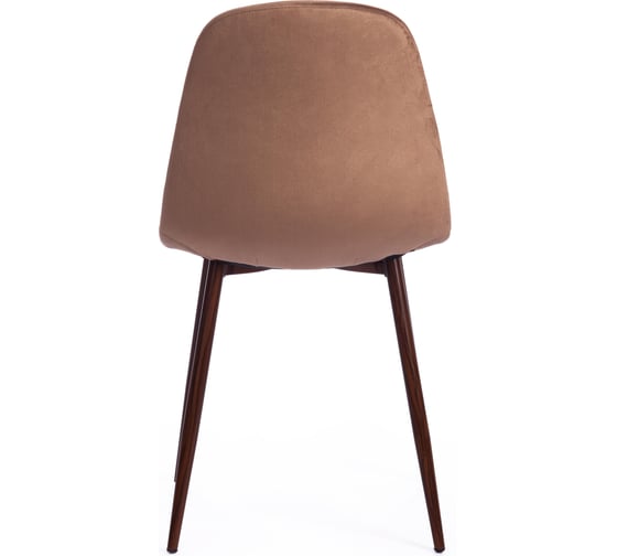 Стул Tetchair breeze (mod. 4724) вельвет/металл, 44x53x87 см, brown hlr11 / орех 19608