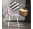 Стул Tetchair breeze (mod. 4724) вельвет/металл, 44x53x87 см, light lavander (светло-лавандовый) hlr26 / белый 4 шт. 19338 4