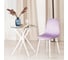 Стул Tetchair breeze (mod. 4724) вельвет/металл, 44x53x87 см, light lavander (светло-лавандовый) hlr26 / белый 4 шт. 19338 11