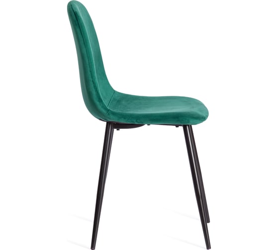 Стул Tetchair breeze (mod. 4724) вельвет/металл, 44x53x87 см, light dark green (изумрудный) hlr56 / черный 4 шт. 19337