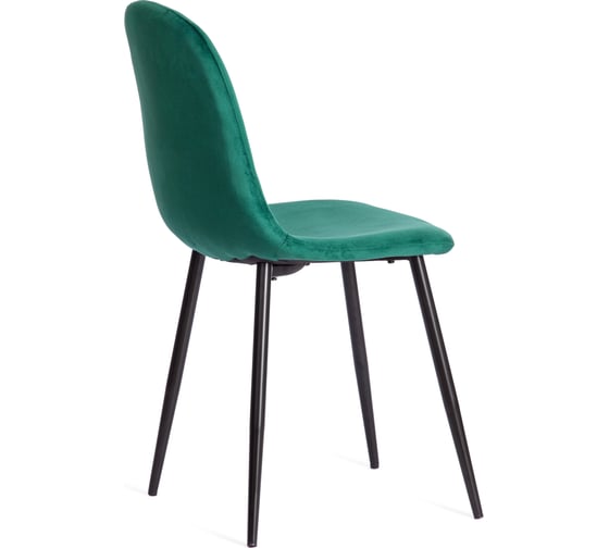 Стул Tetchair breeze (mod. 4724) вельвет/металл, 44x53x87 см, light dark green (изумрудный) hlr56 / черный 4 шт. 19337