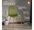 Стул Tetchair breeze (mod. 4724) вельвет/металл, 44x53x87 см, green (зеленый) hlr54 / натуральный 4 шт. 19186 4