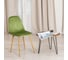 Стул Tetchair breeze (mod. 4724) вельвет/металл, 44x53x87 см, green (зеленый) hlr54 / натуральный 4 шт. 19186 2