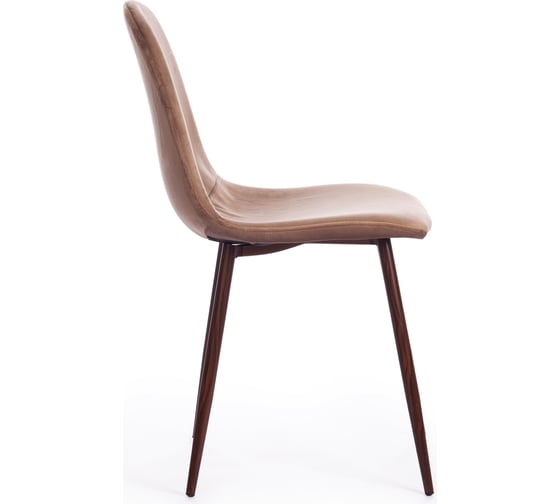 Стул Tetchair breeze (mod. 4724) вельвет/металл, 44x53x87 см, brown (коричневый) hlr11 / орех 4 шт. 19184