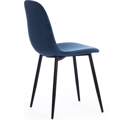 Стул Tetchair breeze (mod. 4724) вельвет/металл, 44x53x87 см, blue (синий) hlr63 / черный 4 шт. 19183