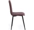 Стул Tetchair arc ткань/металл, 46x52x88 см, коричневый 01/черный 19117 3